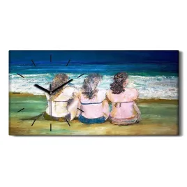 kobieta-bikini-portret-60x30-zegar-canvas-wiszacy