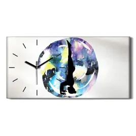 kobieta-yoga-kosmos-60x30-zegar-na-ramie-do-pokoju