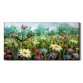 dzikie-kwiaty-natura-60x30-zegar-plotno-na-ramie