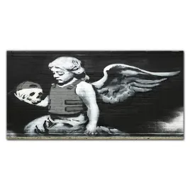 foto-obraz-na-plotnie-aniol-zbroja-banksy-140x70