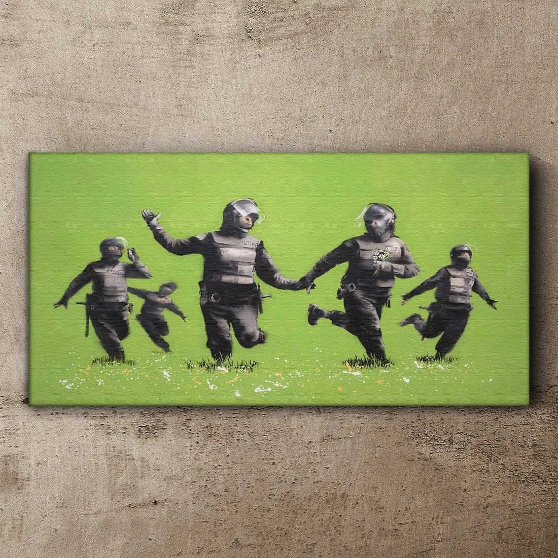 obraz-scienny-na-plotnie-banksy-zielony-140x70-cm-stan-nowy
