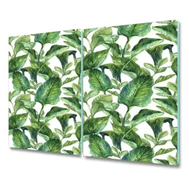 oslona-indukcji-szklo-tropikalne-liscie-2x30x52-cm
