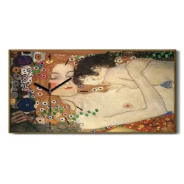 klimt-matka-dziecko-60x30-zegar-na-plotnie-scienny