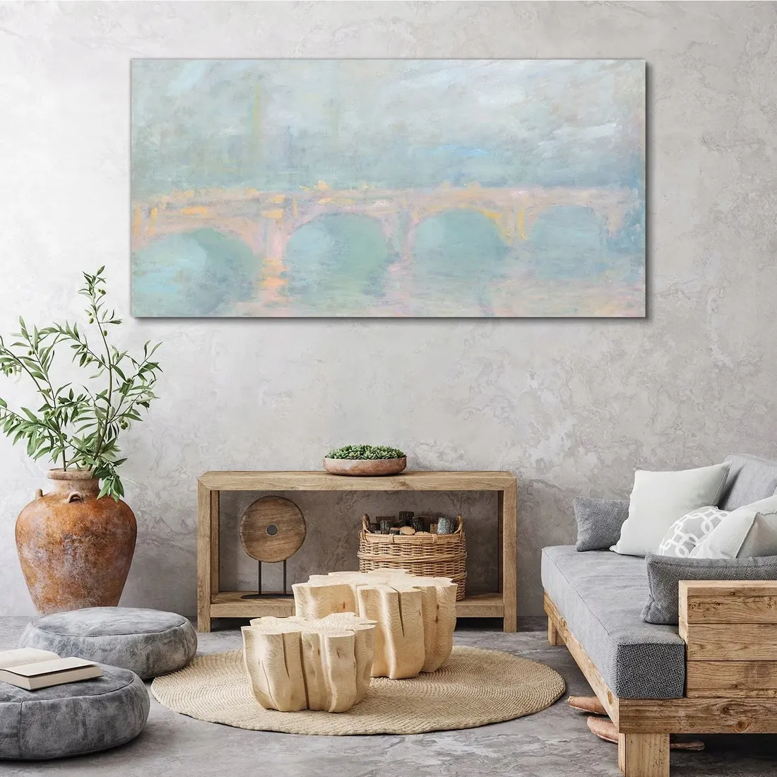 obraz-na-plotnie-waterloo-bridge-monet-140x70-cm