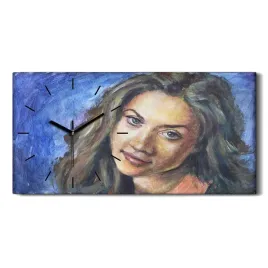 kobieta-portret-oczy-60x30-zegar-canvas-na-sciane