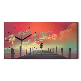 kobieta-art-sztuka-60x30-zegar-na-plotnie-ozdoba