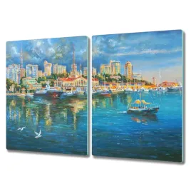 deska-kuchenna-2x40x52-cm-miasto-port-statki-morze