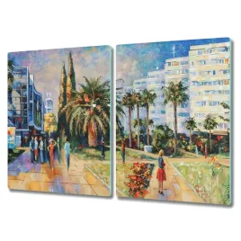 deska-kuchenna-2x40x52-cm-malarstwo-miasto-drzewa