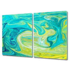 deska-do-kuchni-2x40x52-zielono-zolta-abstrakcja