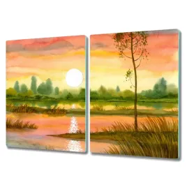 deska-do-kuchni-2x40x52-dekor-drzewo-zachod-slonca