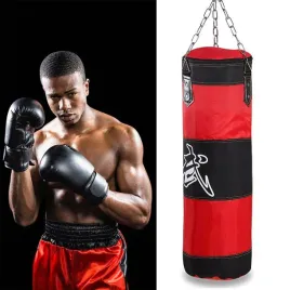 worek-bokserski-pusty-120cm-czerwony-treningowy-kickboxing-mma-lancuch