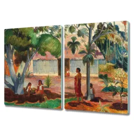deska-szklana-2x40x52-wies-chaty-tubylcy-gauguin