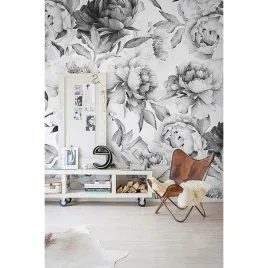 tapeta-lateks-czarno-biala-piwonia-360x250-klej