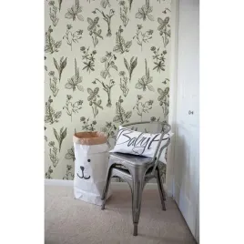 fototapeta-do-salonu-szkic-polne-kwiaty-208x146-cm