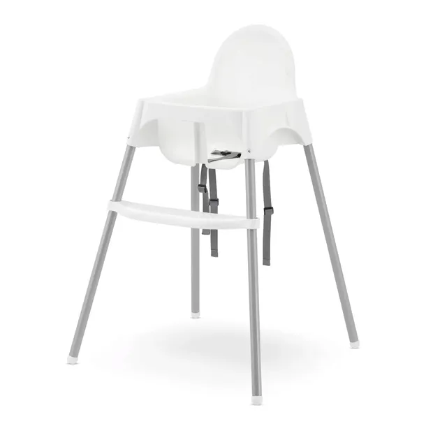 Krzesełko do karmienia IKEA Antilop Białe Podnóżek Pasy bezpieczeństwa