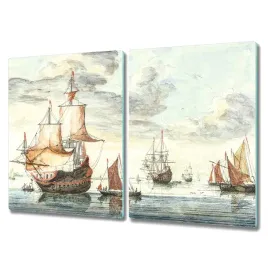 deska-do-kuchni-2x40x52-morze-statki-ocean-niebo
