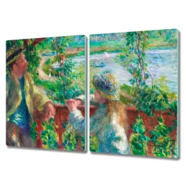 deska-szklo-2x40x52-czlowiek-dziecko-las-jezioro