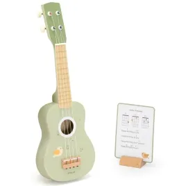 drewniane-ukulele-gitara-dla-dzieci-zielone-z-nutami-viga-nauka-gry-edu