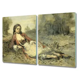 deska-szklana-2x40x52-dama-dziewczyna-las-natura