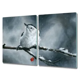 deska-ze-szkla-2x40x52-cm-zwierze-ptak-snieg-zima