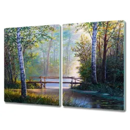 deska-ze-szkla-2x40x52-cm-las-rzeka-most-przyroda