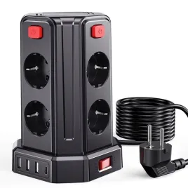 przedluzacz-listwa-antyprzepieciowa-wieza-8-gniazd-kabel-3m-usb-c-usb-a