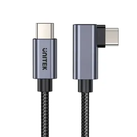 unitek-czarny-przewod-kabel-usb-c-katowy-90-stopni-pd-100w-5m