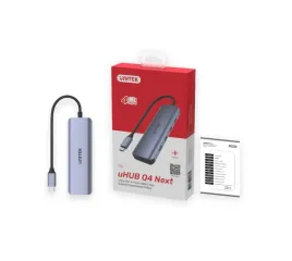 unitek-hub-usb-c-3-1-na-4-x-usb-c-5-gbps-aluminiowy-plugandplay