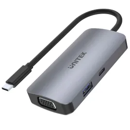 unitek-hub-usb-c-do-1xusb-3-1-gen1-vga-2xhdmi-4k-pd-100w-mst