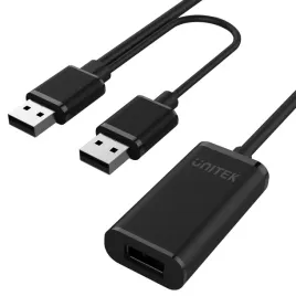 unitek-y-279-czarny-przedluzacz-wzmacniacz-sygnalu-usb-2-0-kabel-20m