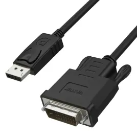 unitek-czarny-konwerter-z-displayport-dp-na-dvi-kabel-18m-y-5118ba-box