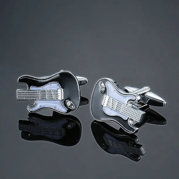 spinki-do-mankietow-wzor-gitara-czarno-biala-stan-nowy