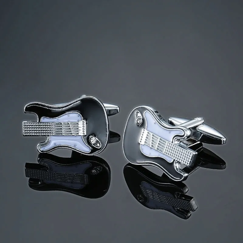 spinki-do-mankietow-wzor-gitara-czarno-biala-stan-nowy