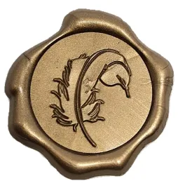 odbicia-lakowe-pieczec-laki-pioro-stare-zloto-10szt