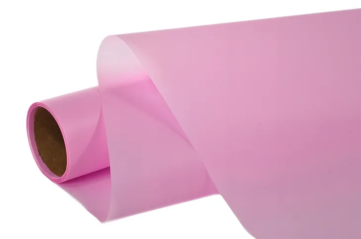 Folio-papier celofanowa florystyczna rolka 9y 50 cm wzór MROŻONA RÓŻOWA
