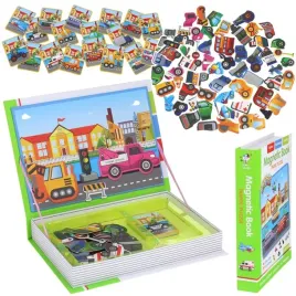 ukladanka-ksiazka-magnetyczna-magnesy-puzzle-pojazdy-auta-transport-77-el