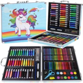 zestaw-artystyczny-do-malowania-kredki-farby-mazaki-walizka-150-el-blue