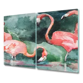 oslona-indukcji-ze-szkla-malowane-flamingi-2x30x52