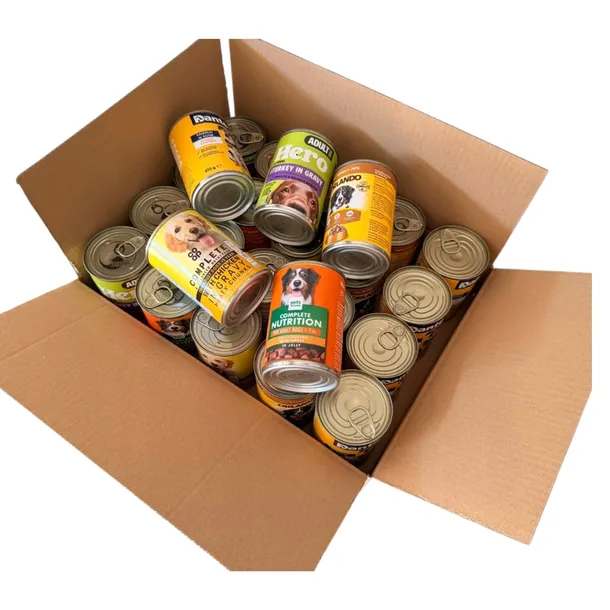 Karma dla psa mokra 20x400g puszki pełnoporcjowa mięsna zestaw mix smaków