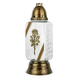 znicz-kapliczka-z-wkladem-duzy-elegancki-znicz-szklany-z-roza-33-cm-zloty