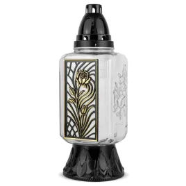 znicz-szklany-znicz-kapliczka-elegancki-31-cm-z-wkladem-na-grob-roza-czarny