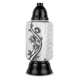 znicz-kapliczka-z-wkladem-duzy-elegancki-znicz-szklany-roze-33-cm-srebrny