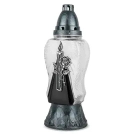 znicz-elegancki-na-grob-znicz-szklany-z-wkladem-do-zniczy-29-cm-srebrny