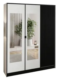 szafa-garderoba-lumi-157-3d-bialy-czarny-ryfl-2x-lustro-dior-uchwyt-cz