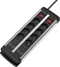 ucomen-listwa-zasilajaca-8-gniazd-2-usb-c-20w-ochrona-przepeciowa-2m