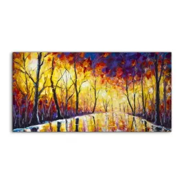zdjecie-na-foto-obrazie-las-wieczor-park-120x60-cm