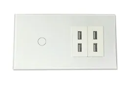 szklany-wlacznik-dotykowy-pojedynczy-i-ladowarka-4x-usb-2-4a-gniazdko