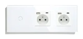 wlacznik-dotykowy-pojedynczy-2gniazdka-usb-c-szklo