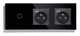 wlacznik-dotykowy-pojedynczy-2x-gniazdko-usb-c-szklany-wlacznik