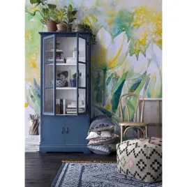 tapeta-scienna-akwarelowe-biale-tulipany-250x250cm
